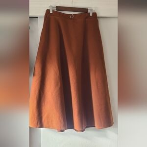 wool blend a line skirt (L)